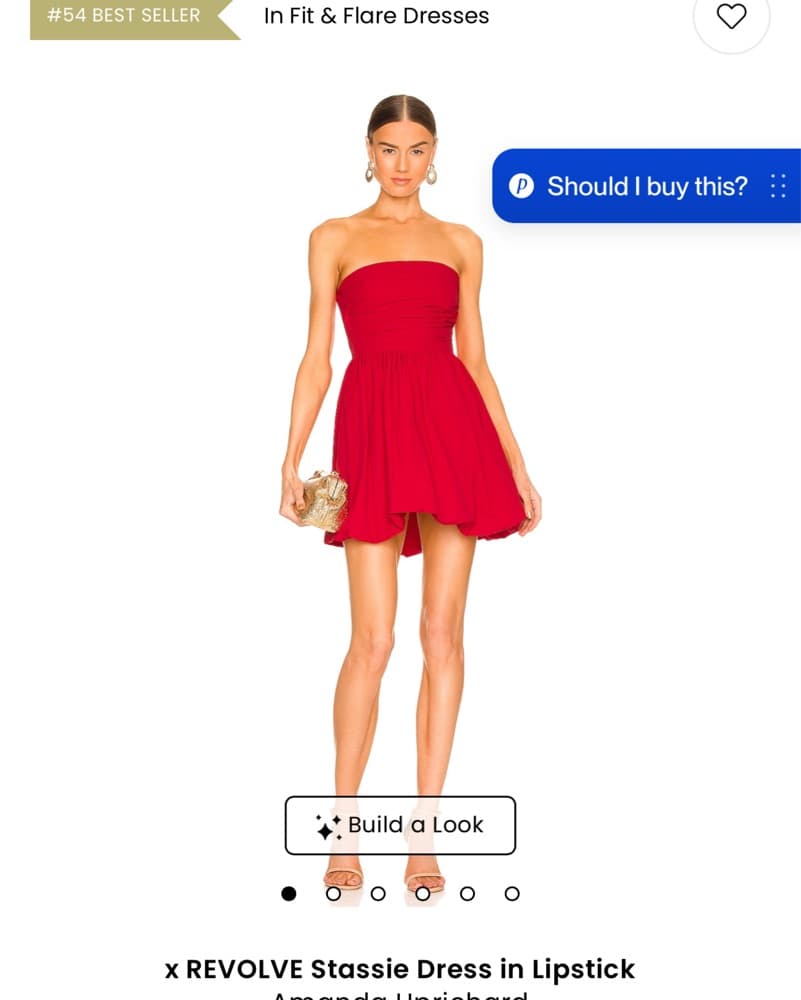 Amanda Uprichard Red Strapless Dress - Image 1