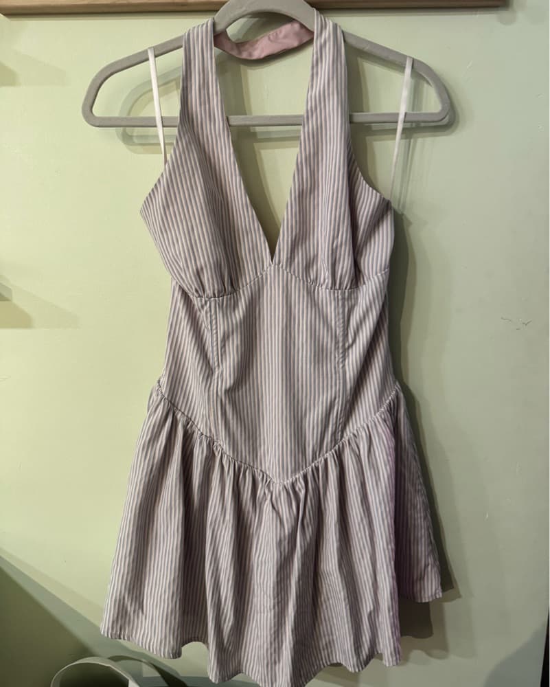 More To Come Striped Mini Dress - Image 1