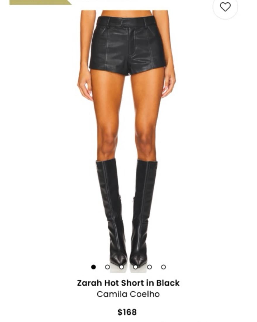 Sleek Leather Shorts by Camila Coelho - Image 1