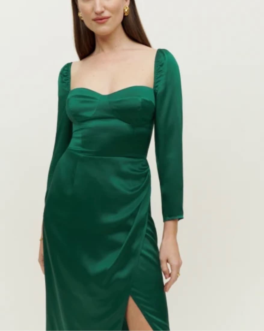 Reformation Silk Formal Dress - Image 1