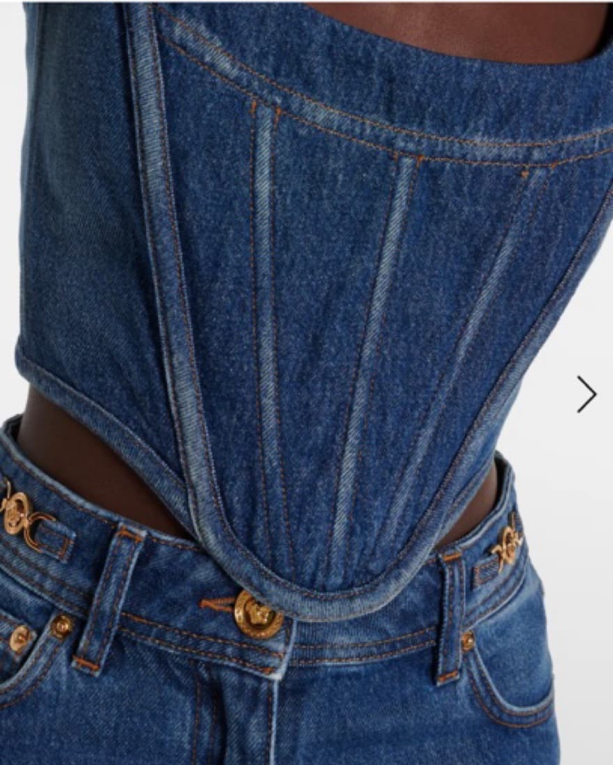 Versace Denim Corset - Image 3