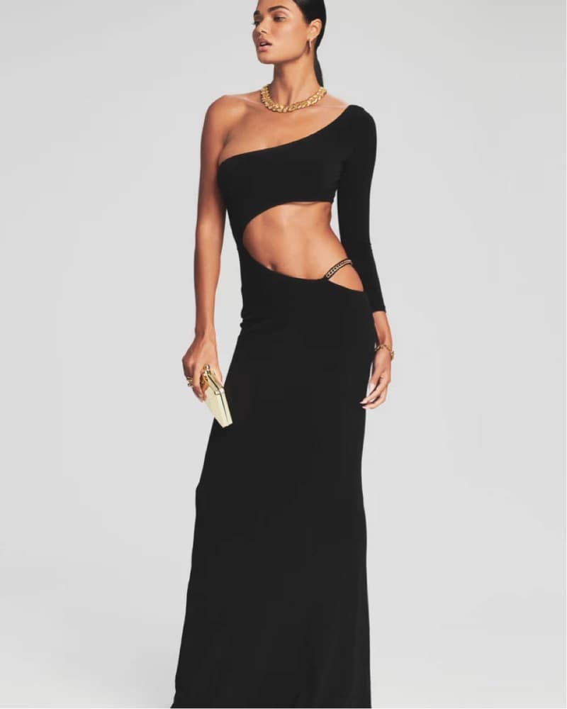 Retrofete Black Cut Out Gown - Image 1