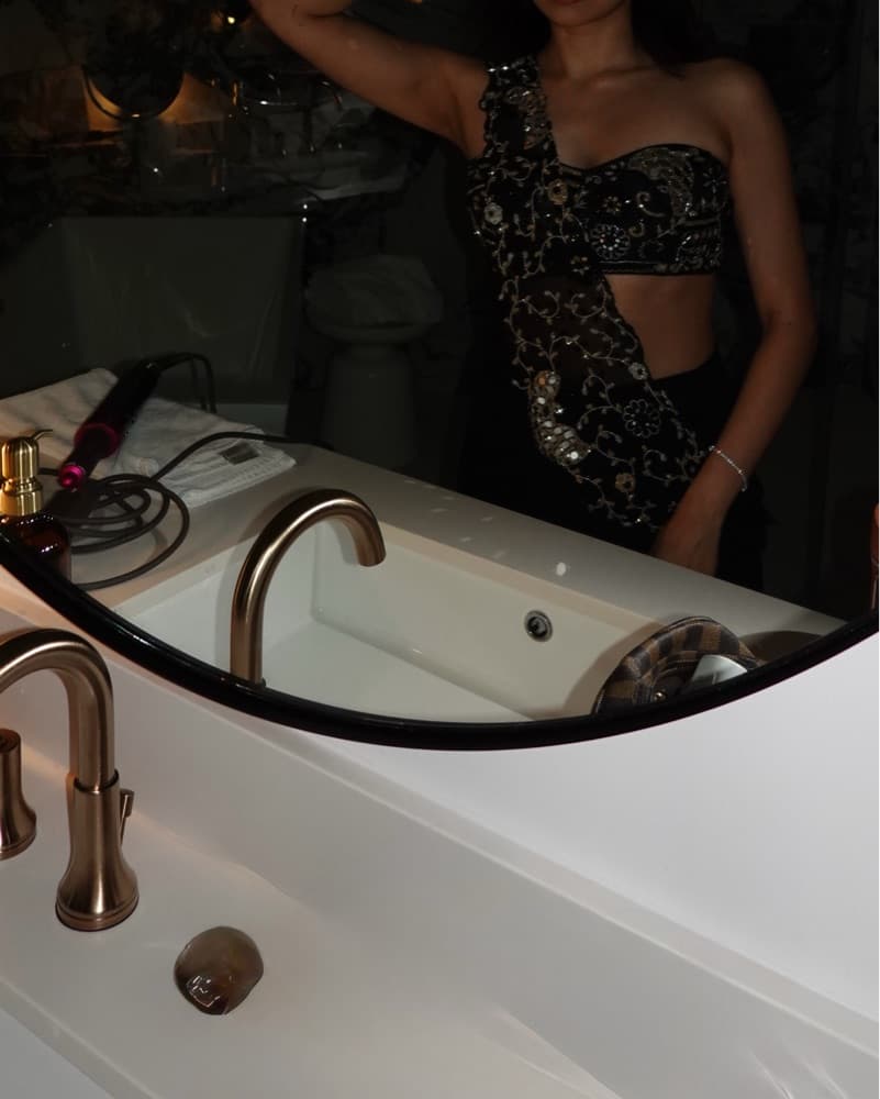 Black Concept Saree lehenga - Image 2