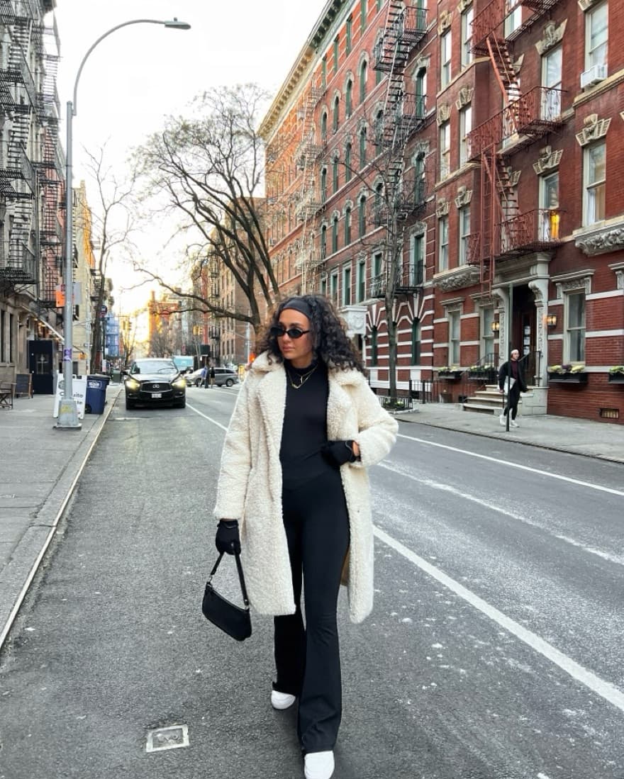 Oversized White Teddy Coat - Image 4