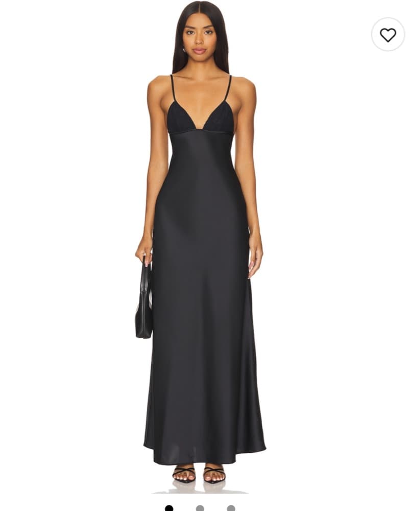 Sleek and Sophisticated Black Maxi Dress - Image 1