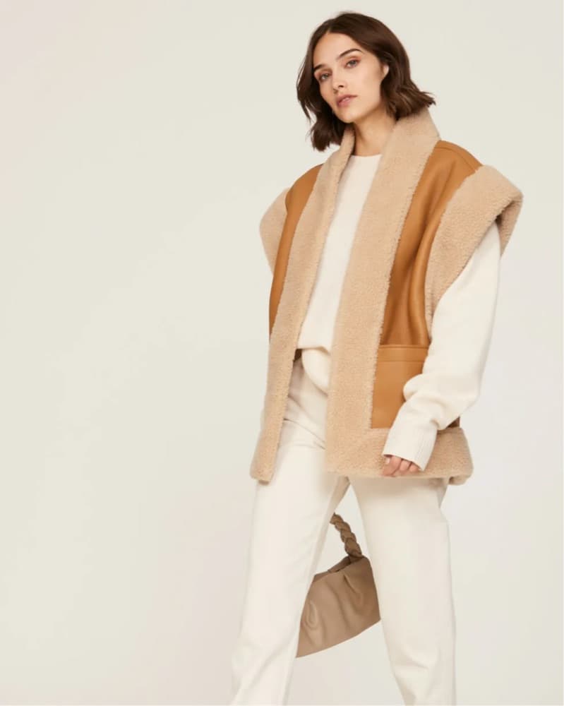 ALC Sutton Faux Fur Vest - Image 2