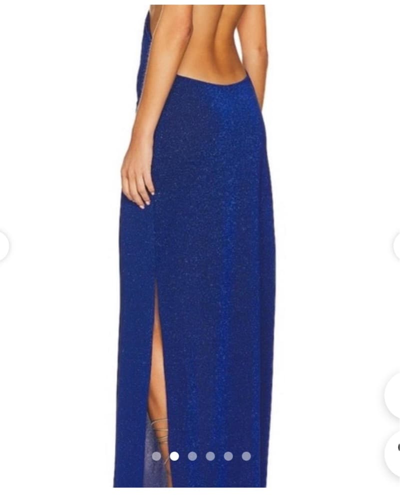 Baobab One-Shoulder Royal Blue Gown - Image 2