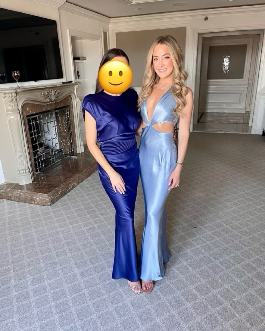 Shona Joy La Lune Plunged Cut Out Maxi  - Image 5