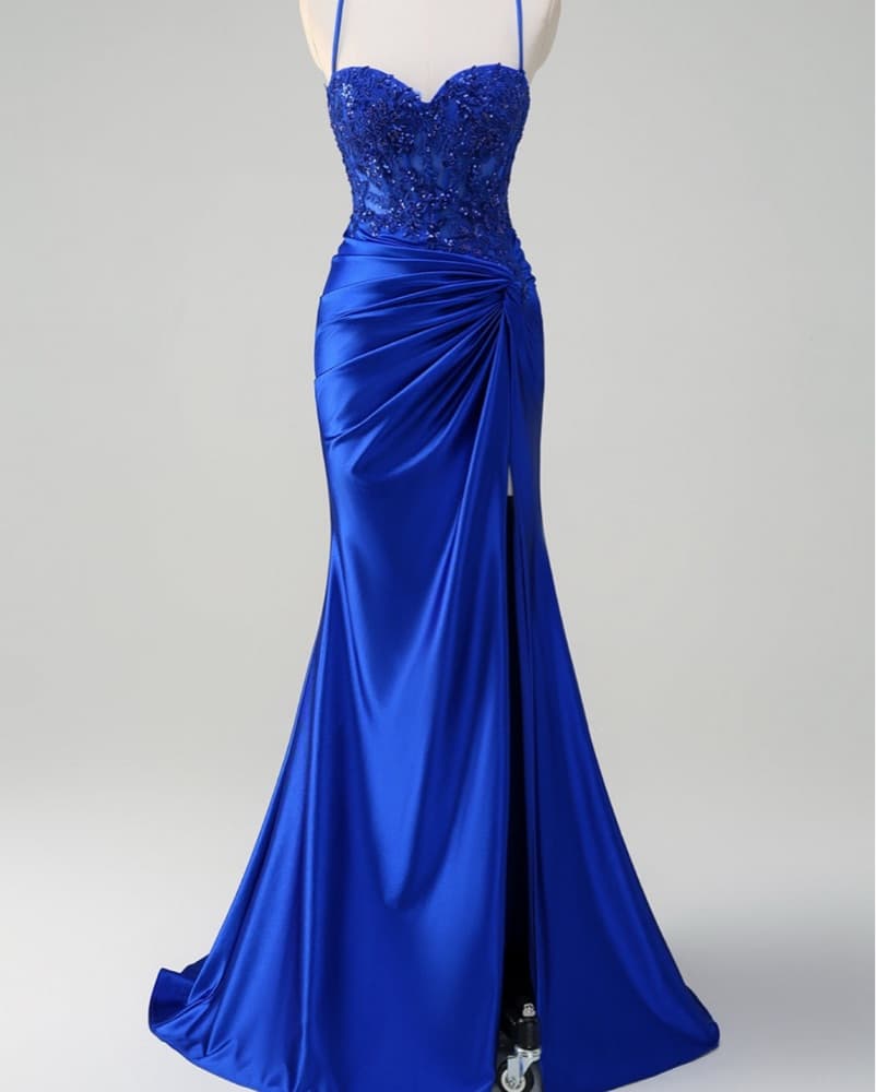 Blue Prom Dress - Image 1
