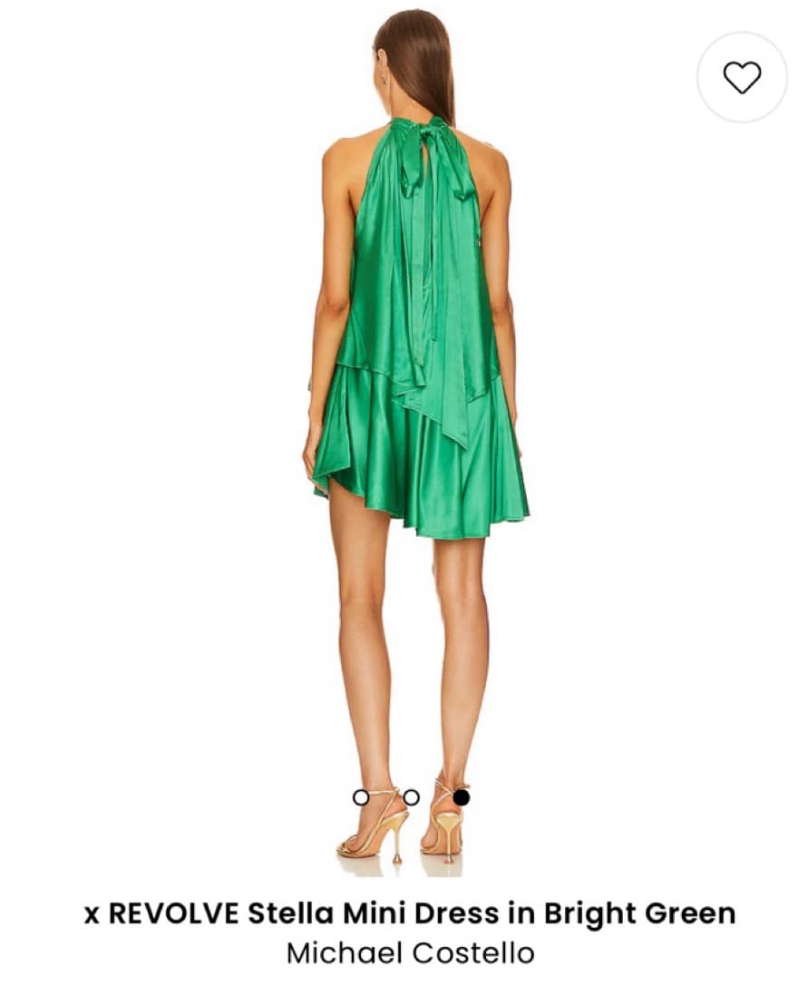 Green Revolve Michael Costello Dress - Image 3