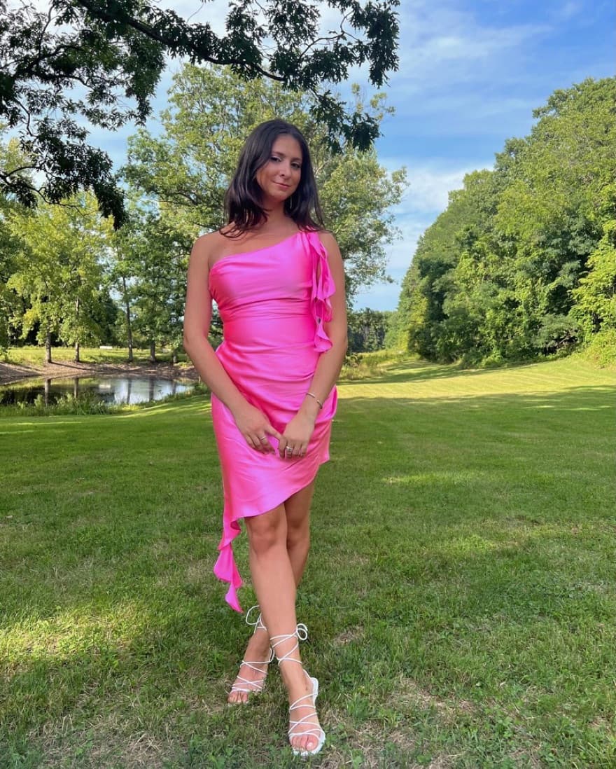 Amanda Uprichard Thea Dress Pink  - Image 4