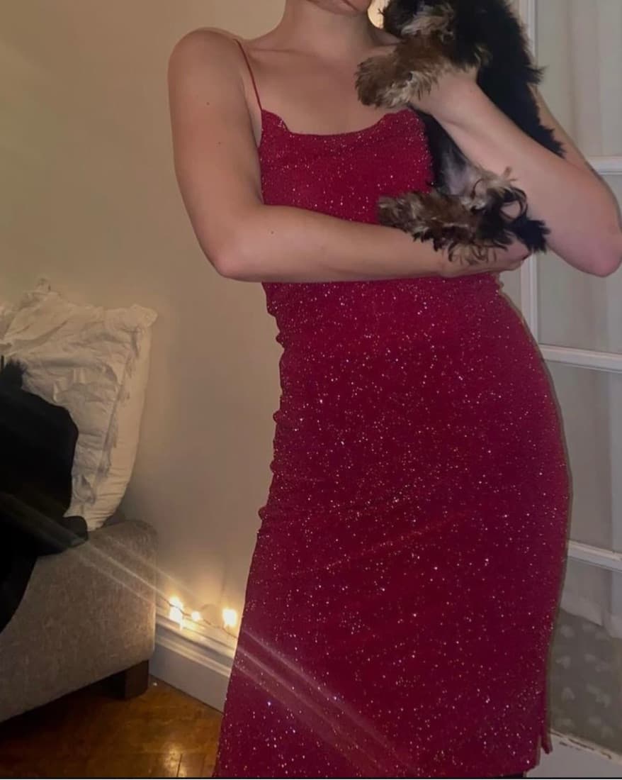 Vintage 1990s Sparkly Midi Bodycon - Image 1