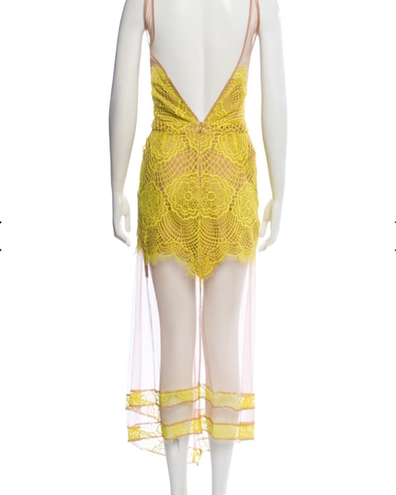 For Love & Lemons Yellow Maxi Dress XS/S - Image 6