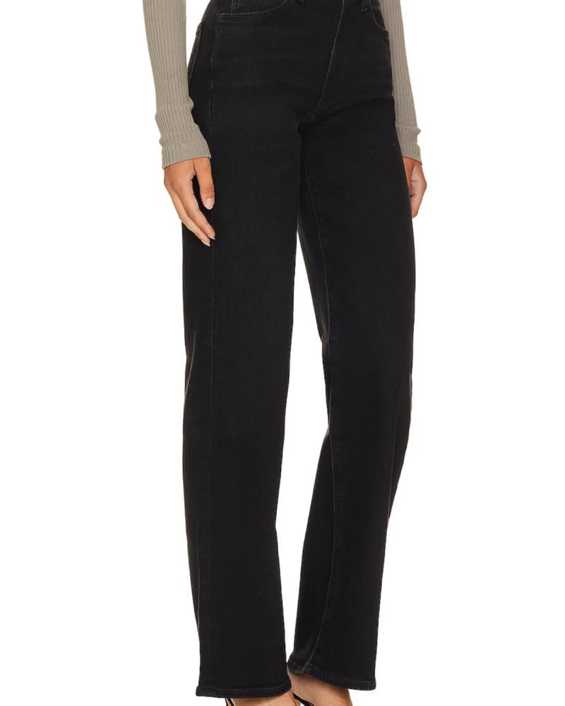 Harper Mid Rise Wide Straight Jeans - Image 2