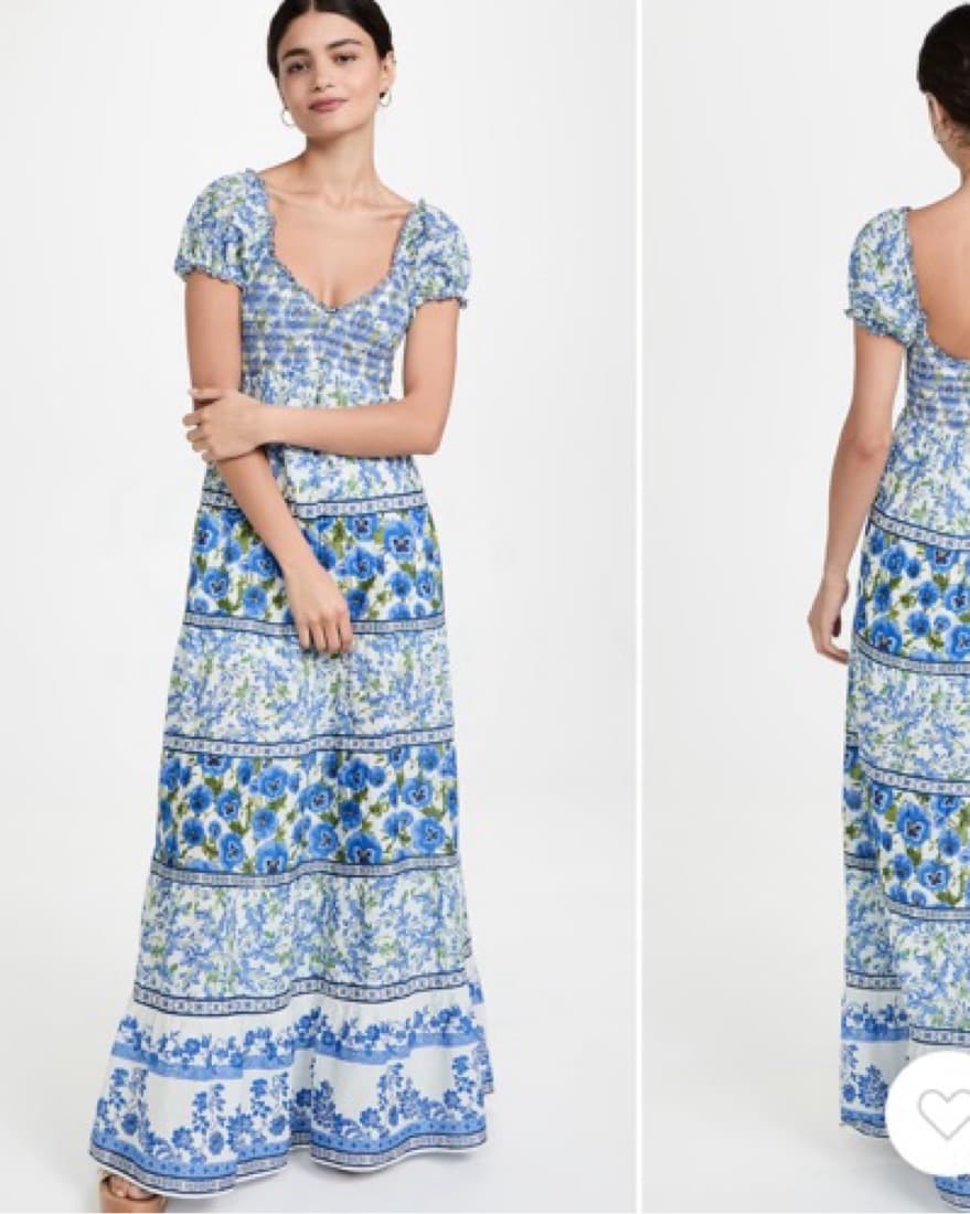 Alice & Olivia Blue Maxi Dress - Image 1