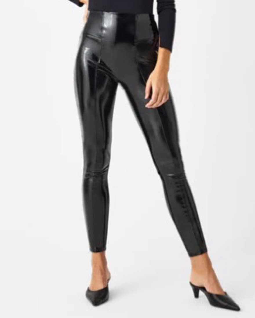 Spanx Faux Patent Leather Leggings - Image 1