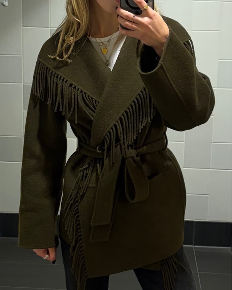 Simkhai Wool Fringed Jacket - Image 3