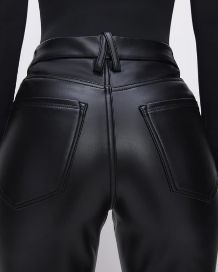 Good American Leather 90’s Icon Pants - Image 5