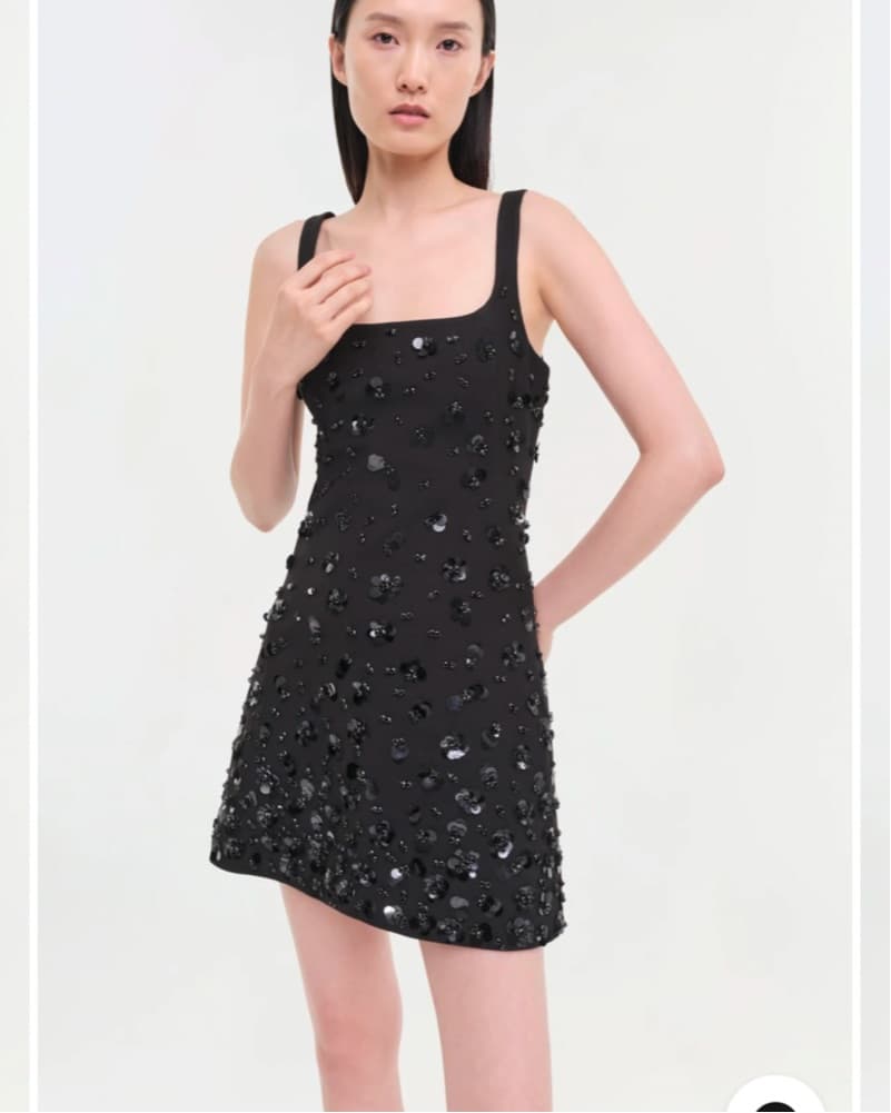 Jonathan Simkhai Ziva Black Dress - Image 4