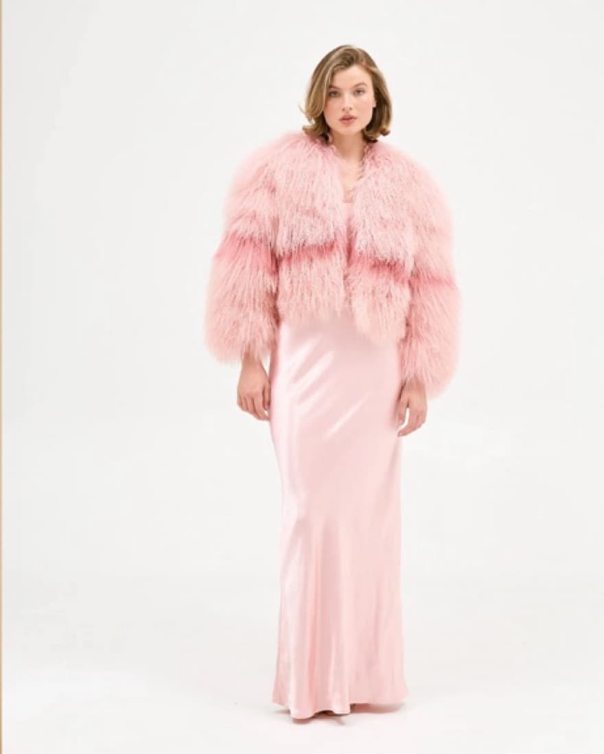 Georgina Jacket - Rosewater/Flamingo Pin - Image 1