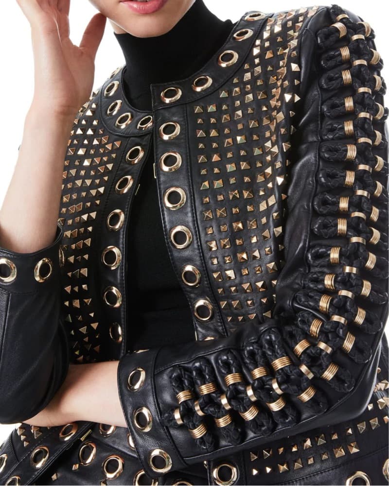 Alice + Olivia Kidman Studded Jacket - Image 2