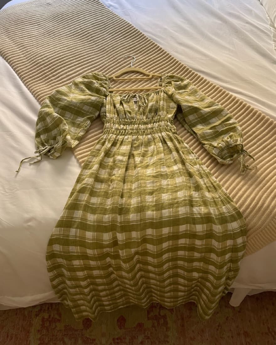 Faithful The Brand, Checkered Long Dress - Image 4