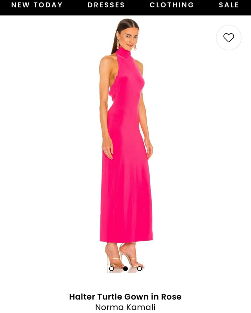 Norma Kamali Turtle Halter Gown - Image 2