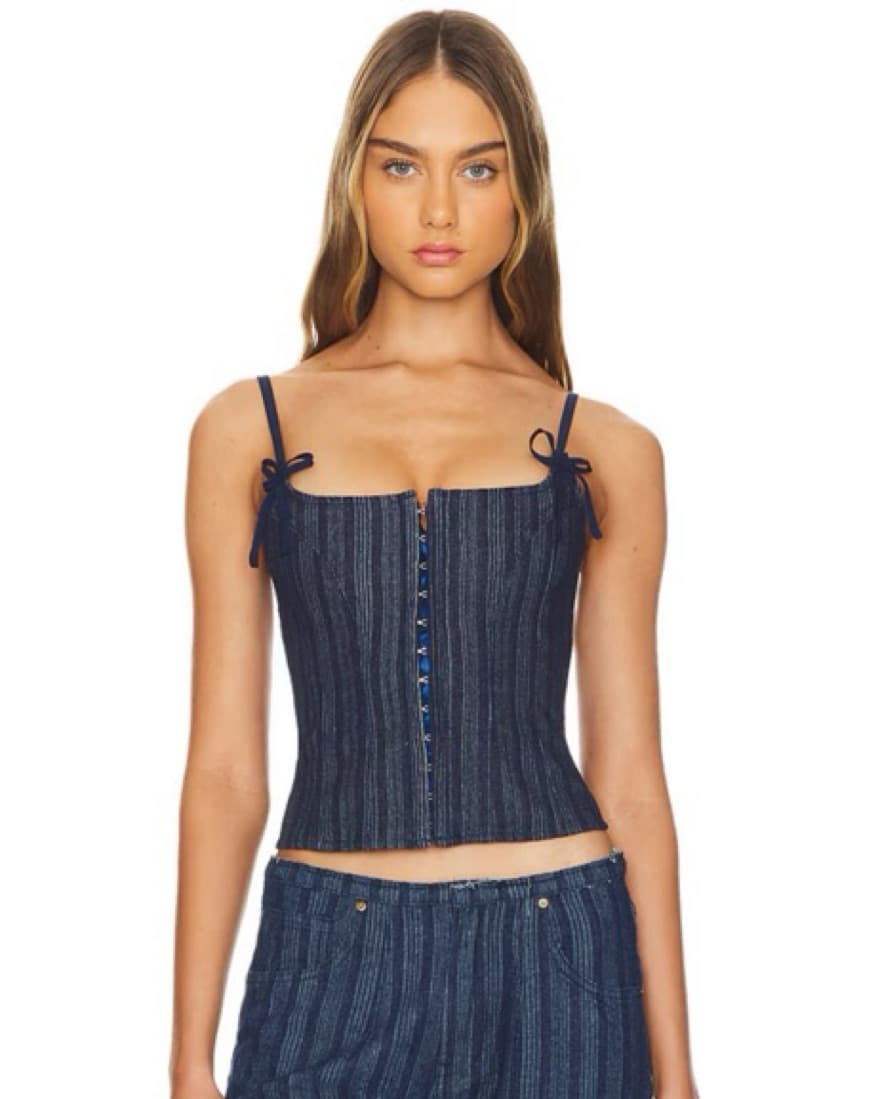 Charismatic Denim Corset Set - Image 4