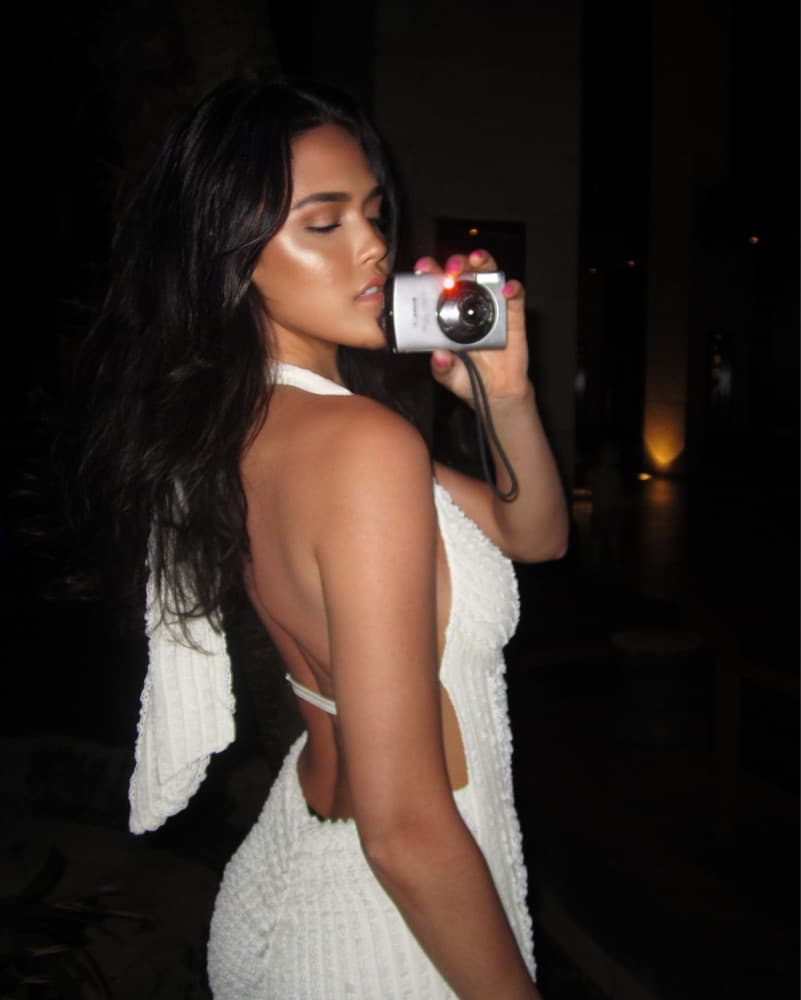 Peppermayo White Knit Maxi Dress - Image 3