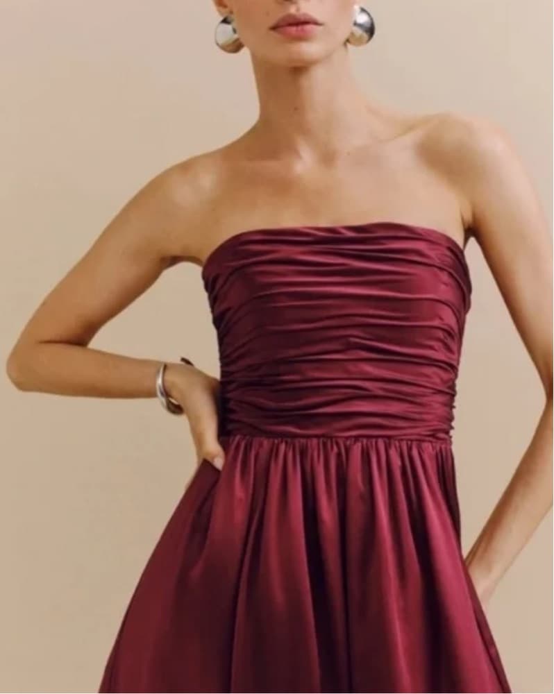 Reformation Elspeth Dress in Chianti - Image 2