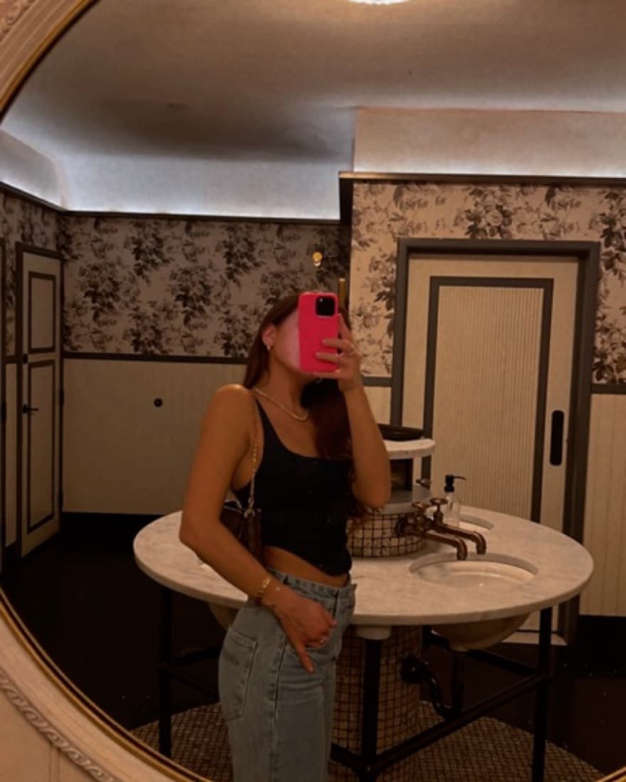 Denim Corset Top - Image 1