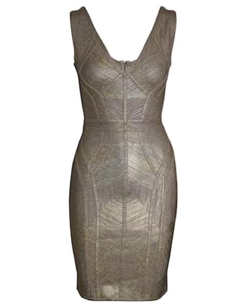 Herve Leger Vintage Bodycon Dress - Image 2