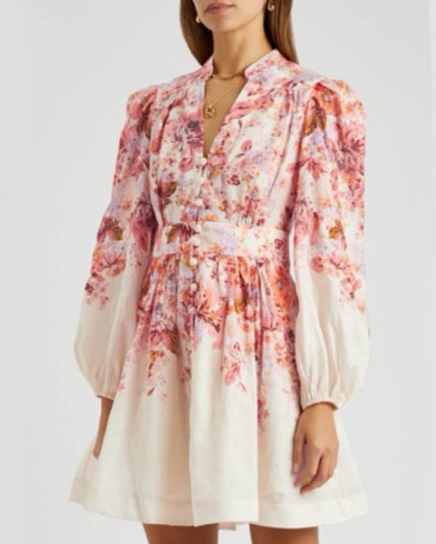 Zimmermann Devi Plunge Dress - Image 1