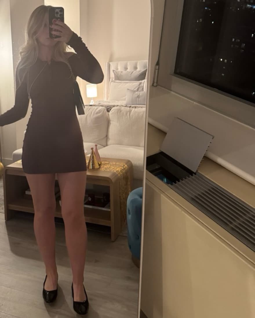 Revolve Chocolate Brown Mini Dress  - Image 4