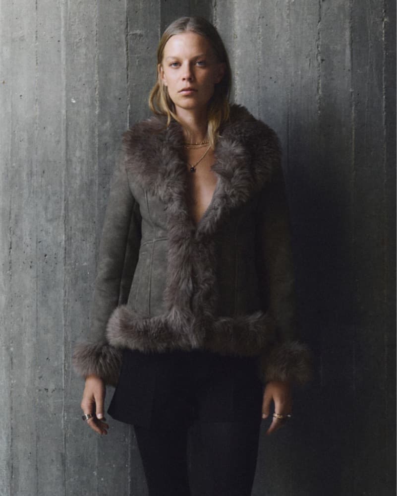 Mango Suede Fur coat - Image 1