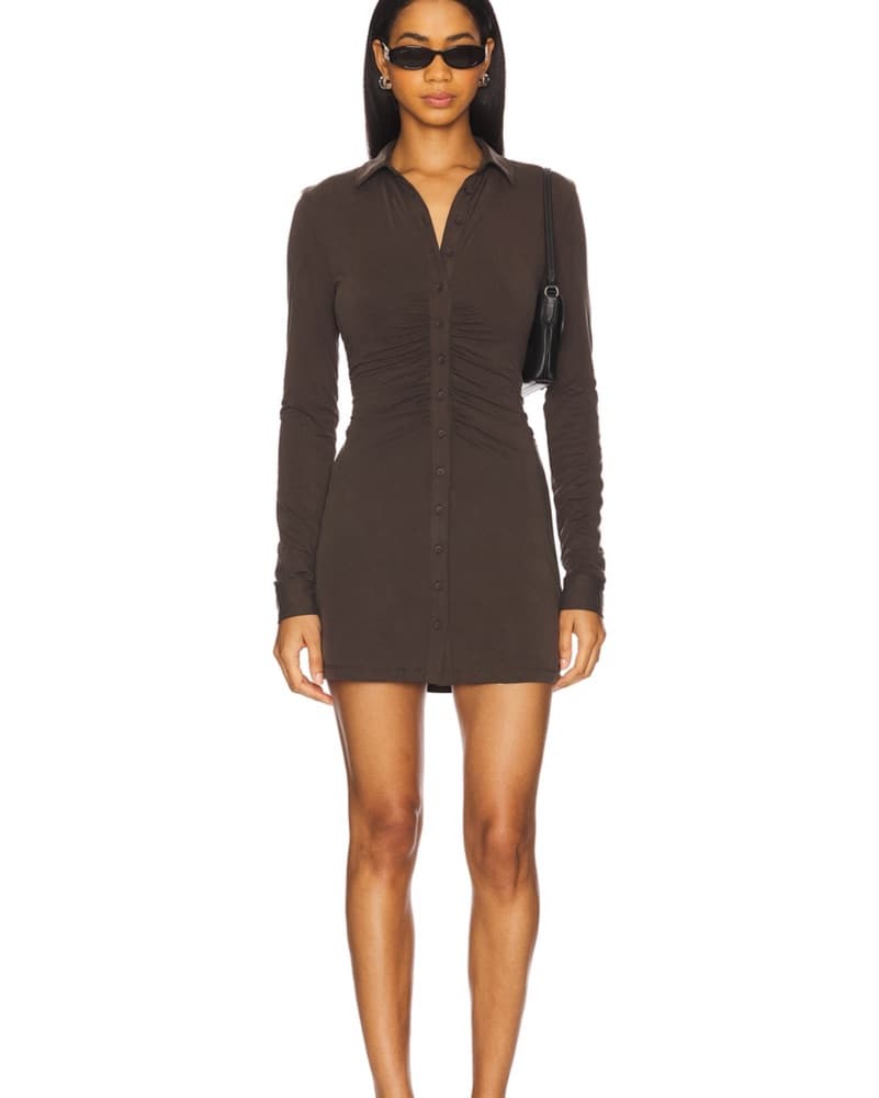 With Jean Andry Dress In Chocolate  - Image 2