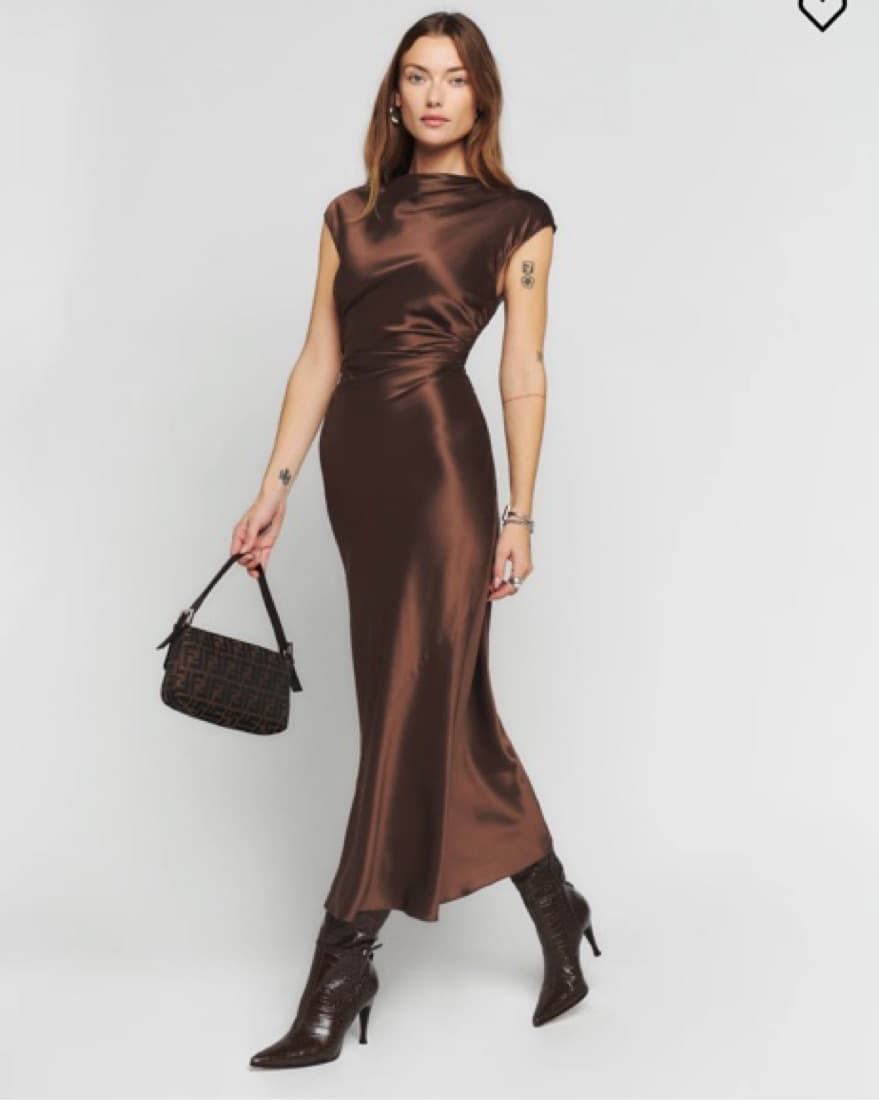 Reformation Veida Silk Dress - Image 2