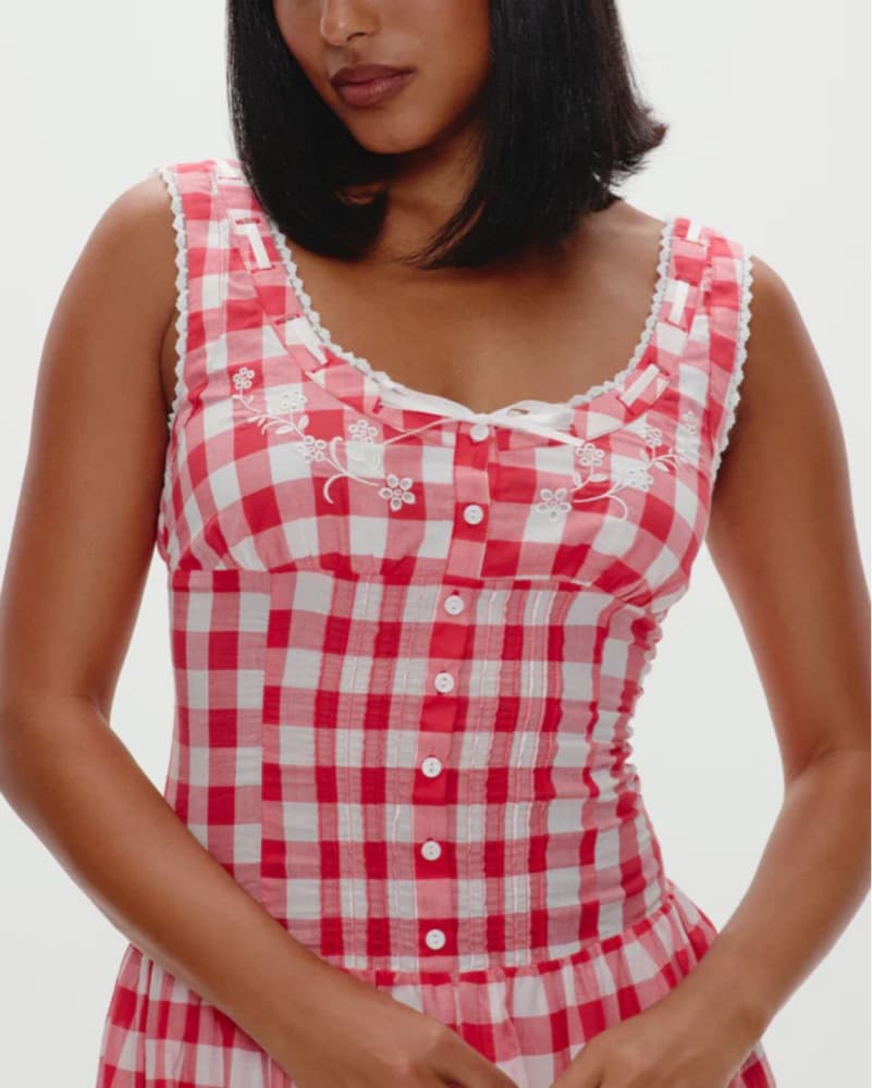Frankies Bikinis x Bella Gingham Dress - Image 4