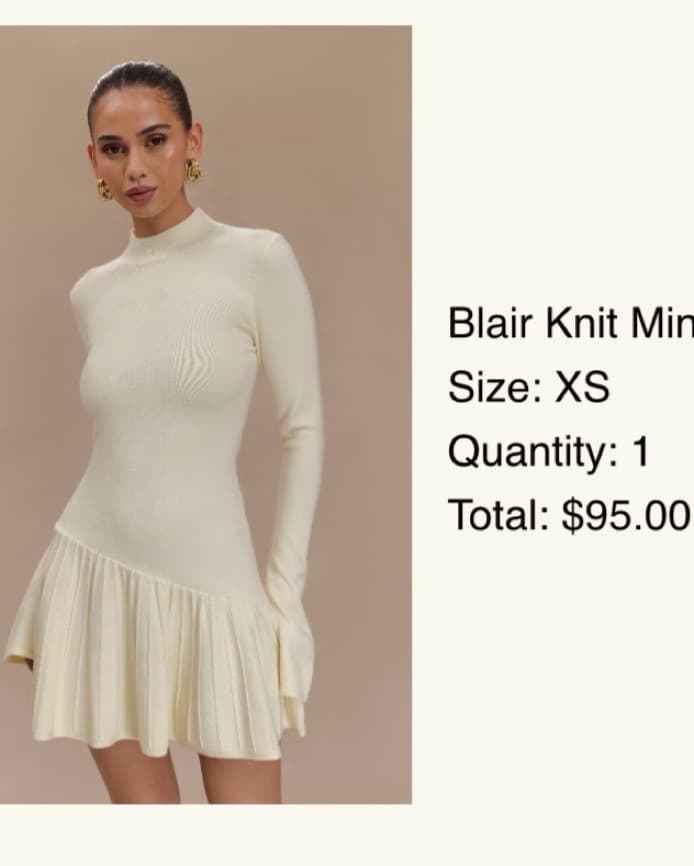 Meshki Blair Knit Mini Dress - Image 1