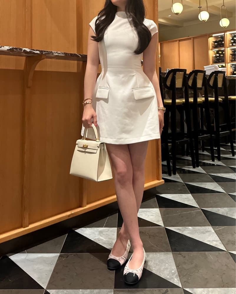 Odd Muse Cap Sleeve Mini Dress - Image 3