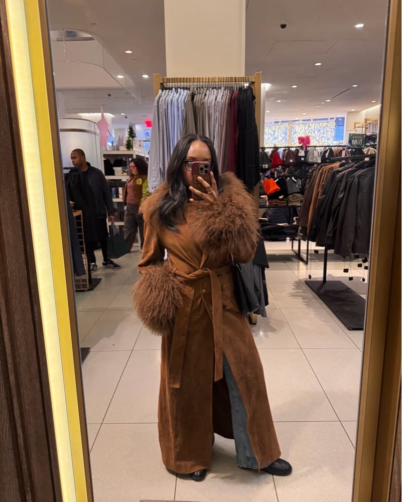 Britta Suede Coat From Retrofete - Image 1