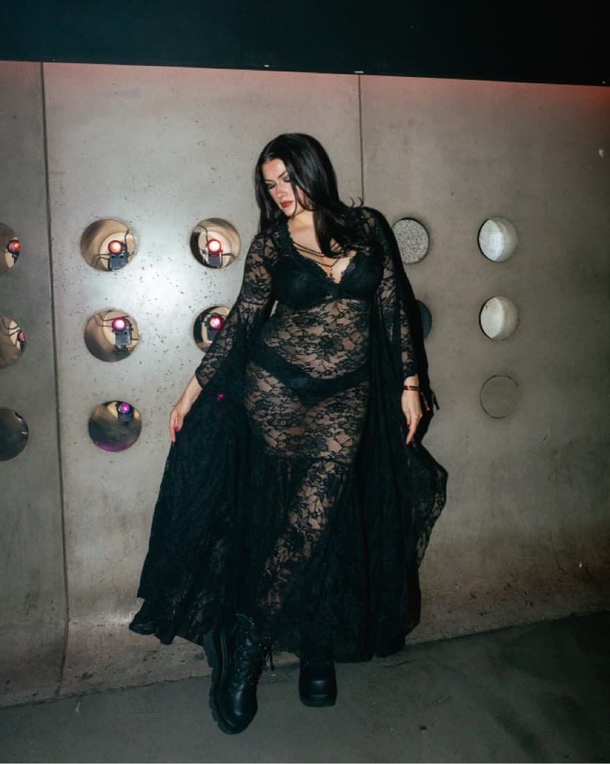 GOTHIC GRAND AFFAIR MAXI DRESS - Image 1