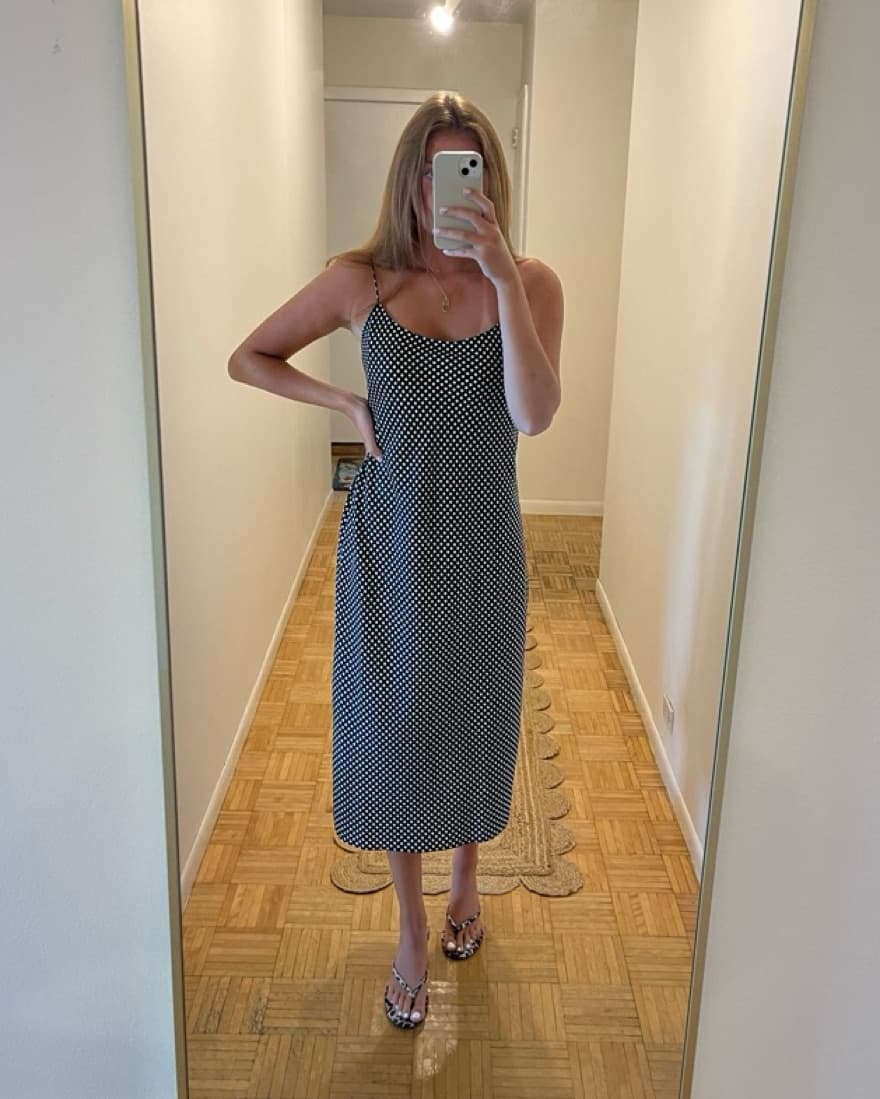 Black and White Silk Midi - Image 2