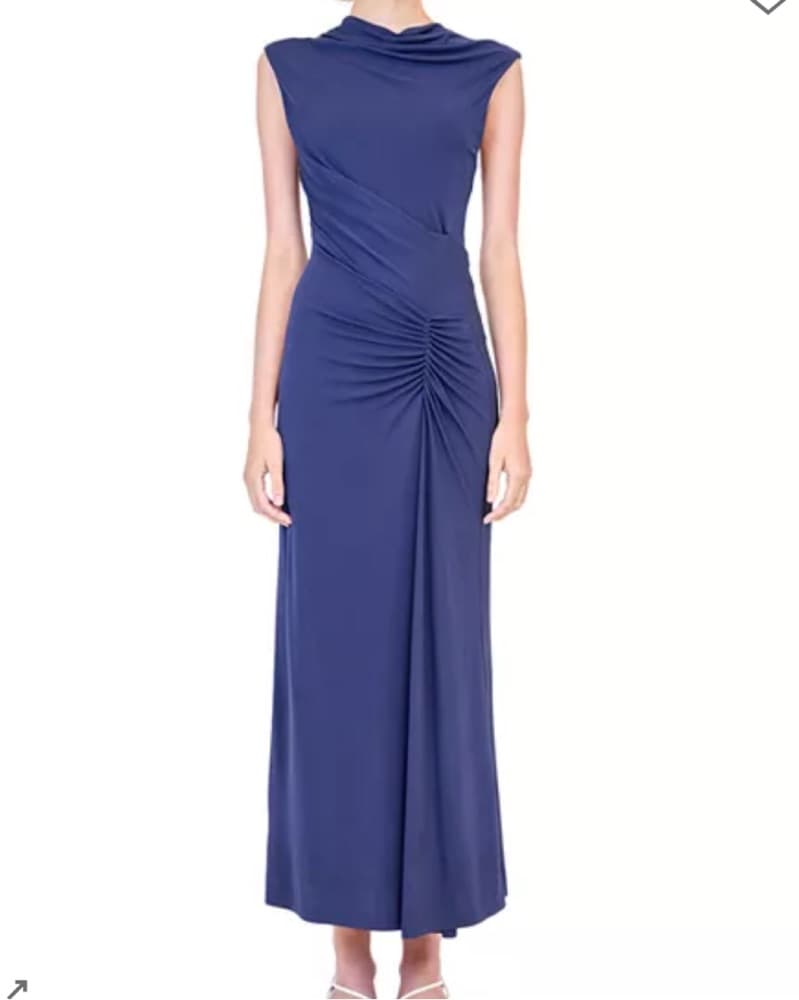 Simkhai Navy Blue Draped Gown - Image 1