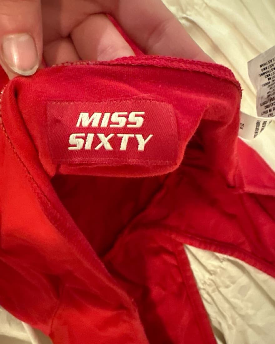 Red Miss Sixty Halter Top - Image 2