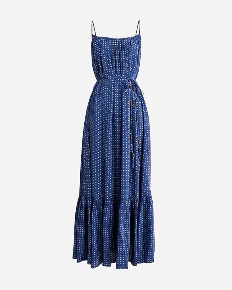 J. Crew Caspia Dress In Blue Dot - Image 1