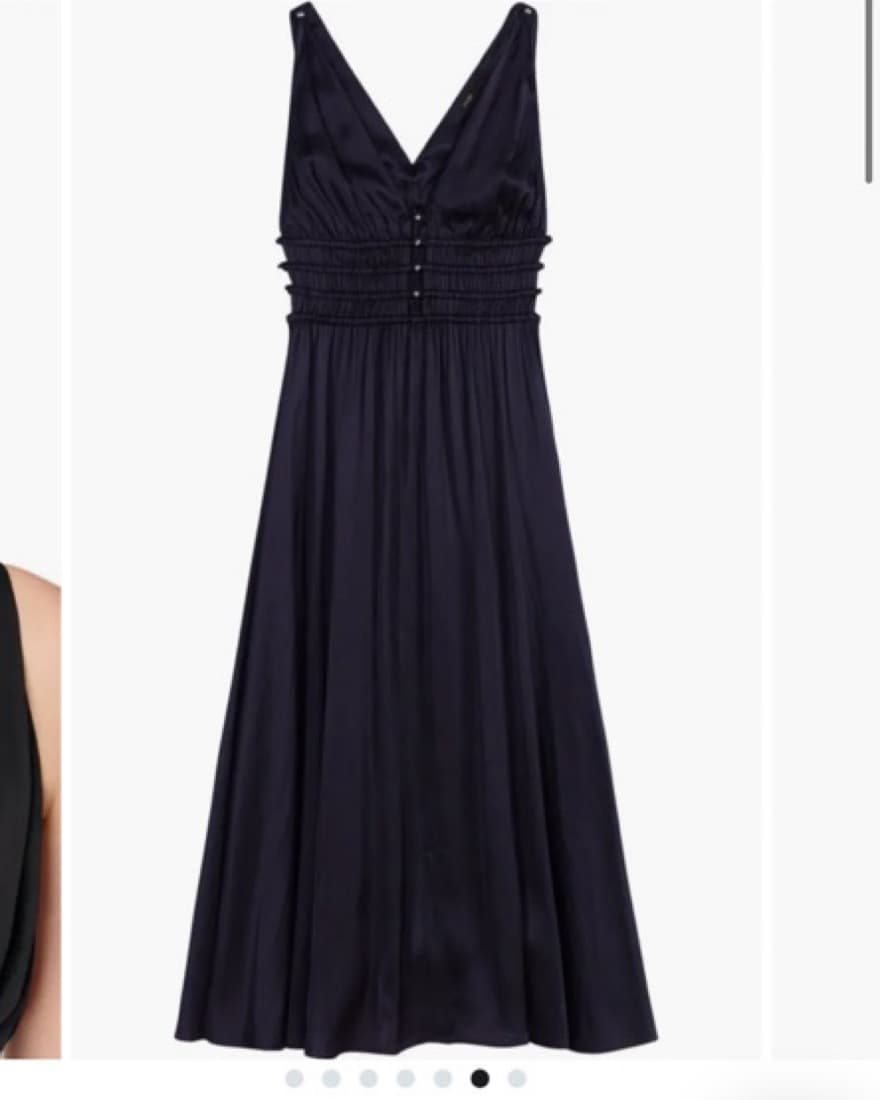 Maje Black Satin Dress - Image 4