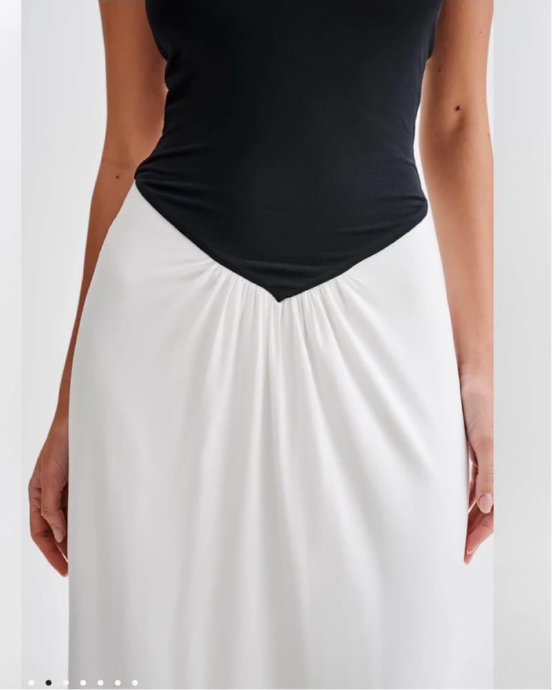 Meski Black-White Dress - Image 4