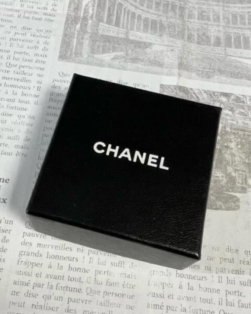 CHANEL Pendant Necklace CC Logo silver r - Image 6