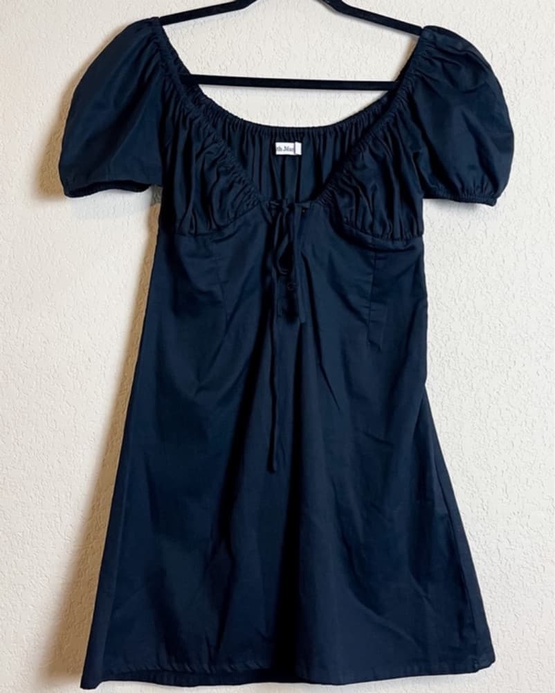 With Jean Audrey Mini Babydoll Dress - Image 4